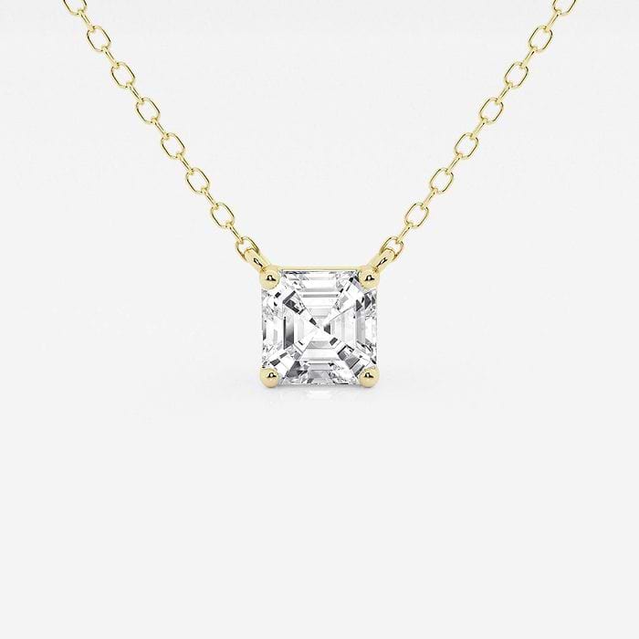 Asscher Solitaire Pendant