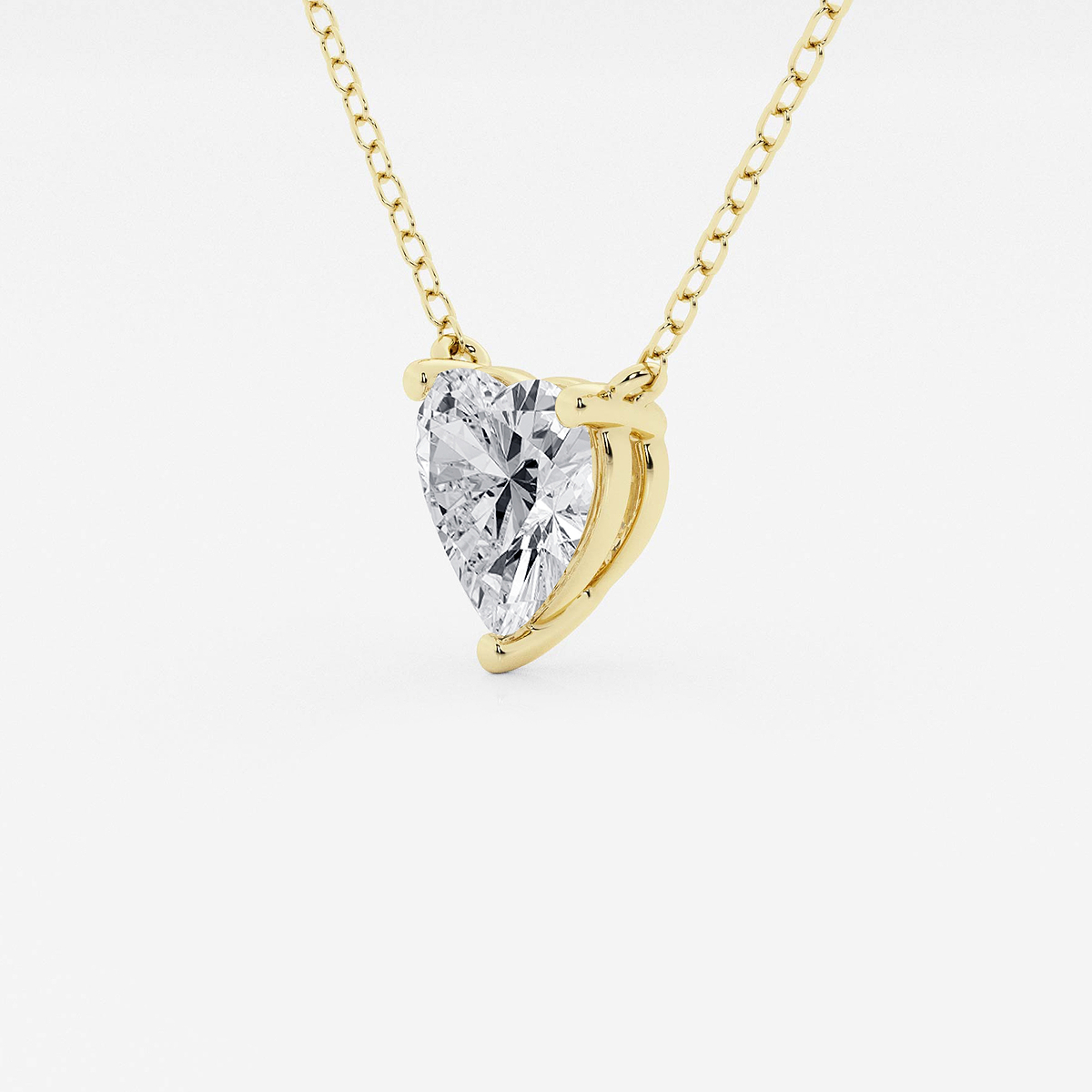 Additional Image 1 for  1 1/2 ctw Heart Lab Grown Diamond Solitaire Pendant