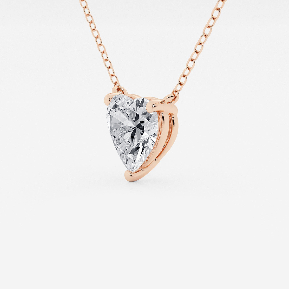 Additional Image 1 for  2 ctw Heart Lab Grown Diamond Solitaire Pendant