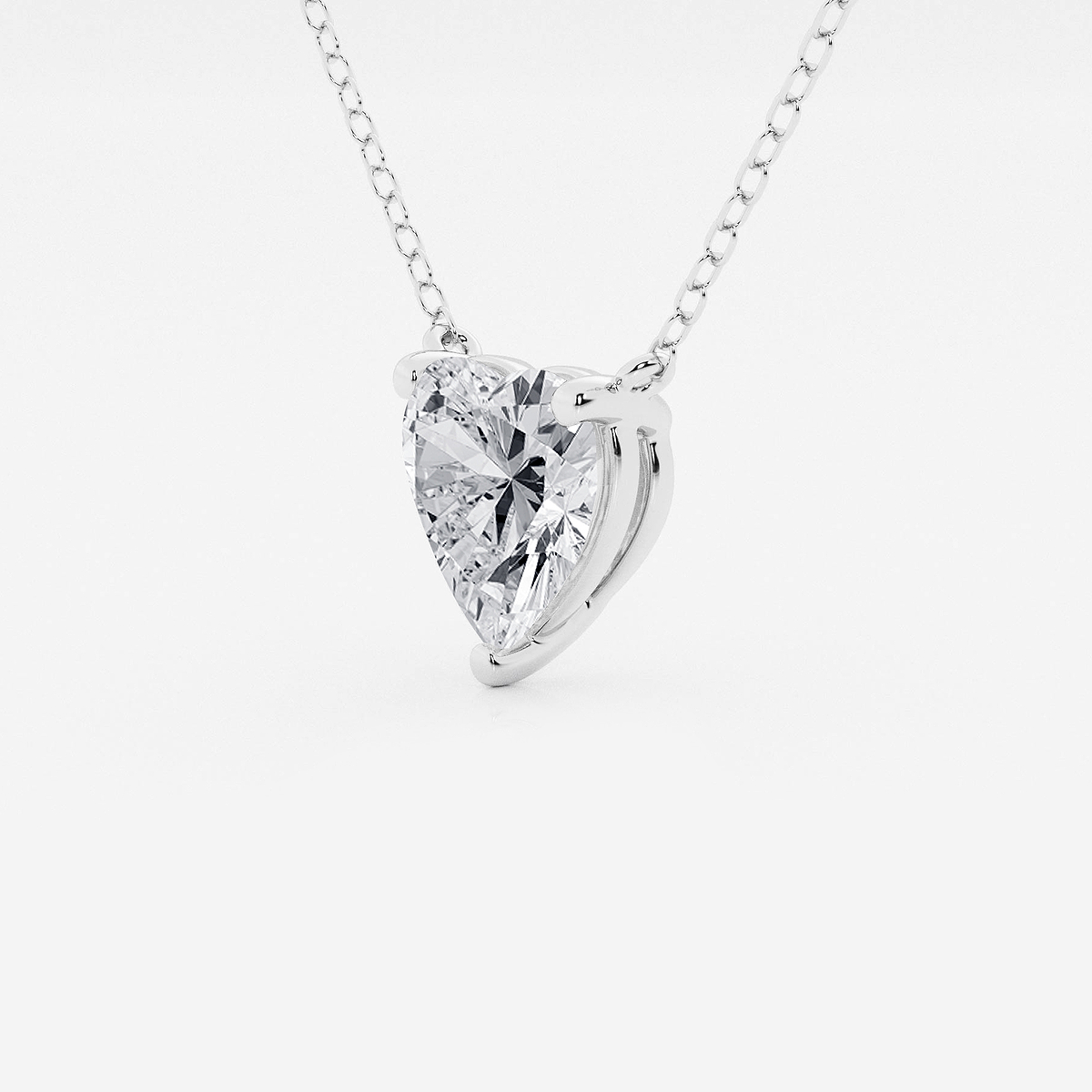 Additional Image 1 for  2 ctw Heart Lab Grown Diamond Solitaire Pendant