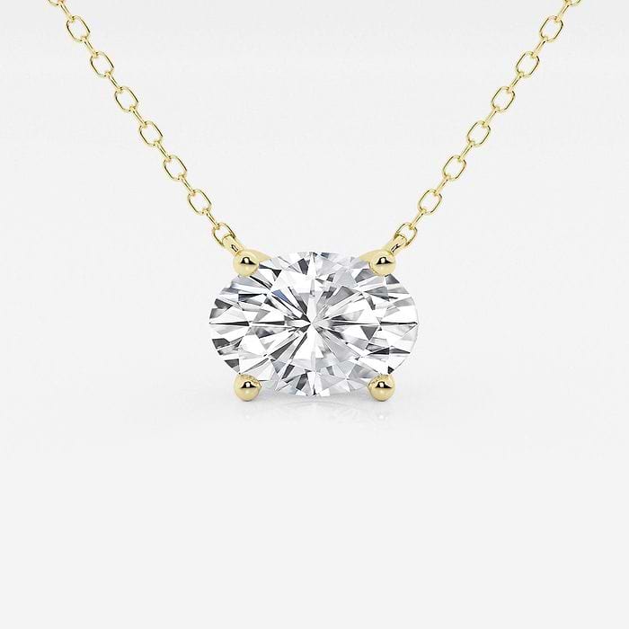 Oval Solitaire Pendant