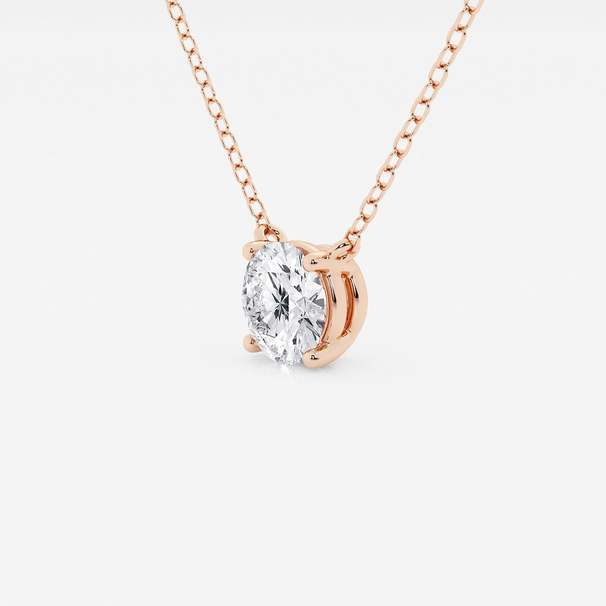 Additional Image 1 for  1 ctw Round Lab Grown Diamond Solitaire Pendant