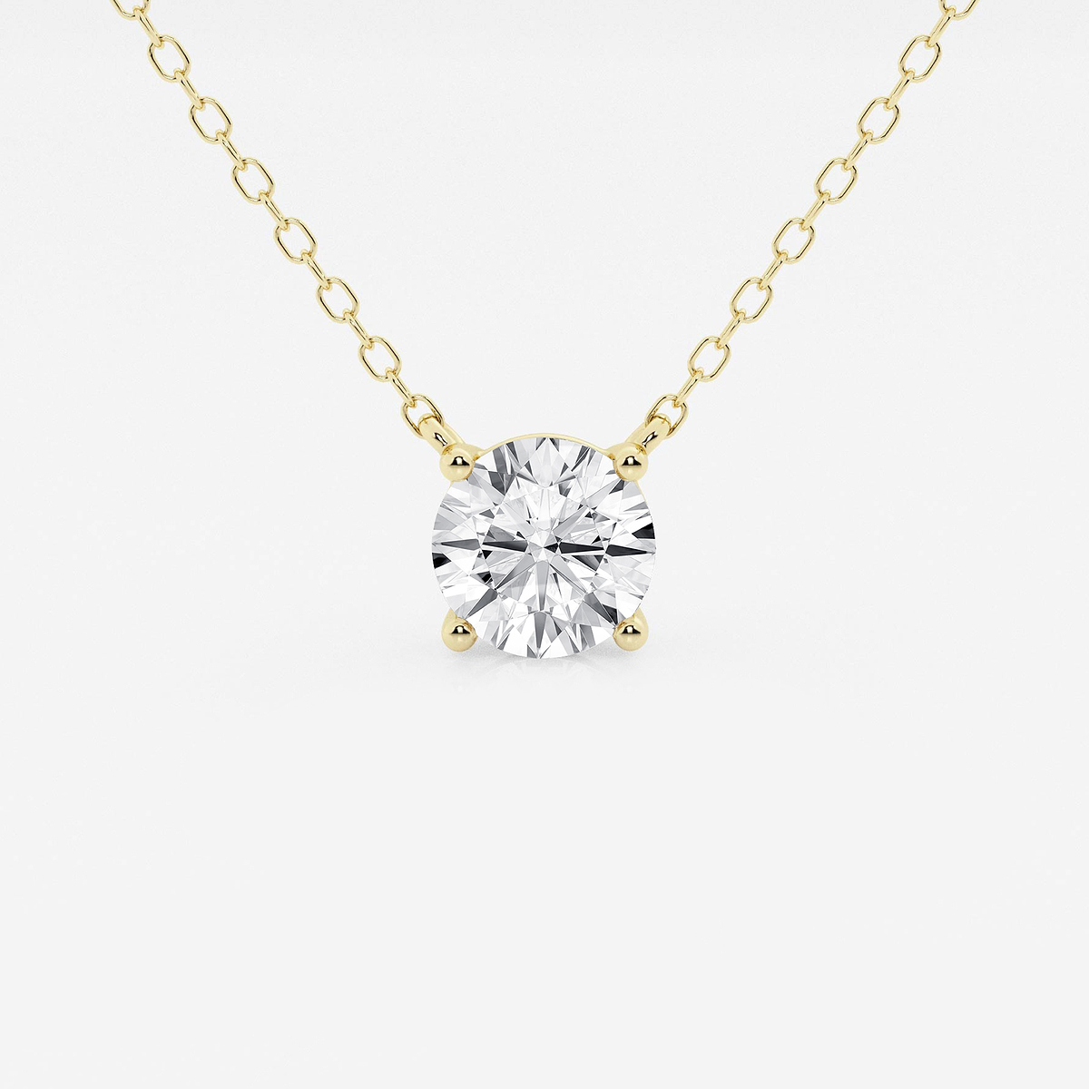 Collana Con Ciondolo Solitario In Stile Con Castone In Diamanti - Foto 8