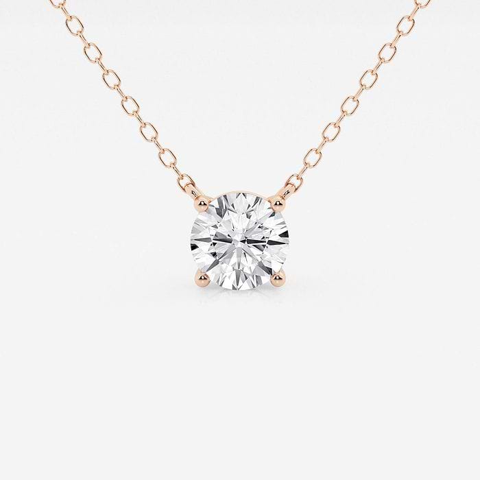 1 ctw Round Lab Grown Diamond Solitaire Pendant