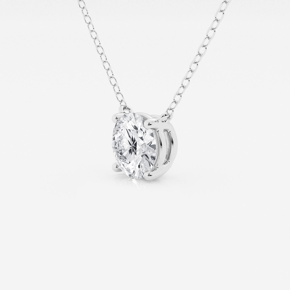Additional Image 1 for  1 1/2 ctw Round Lab Grown Diamond Solitaire Pendant