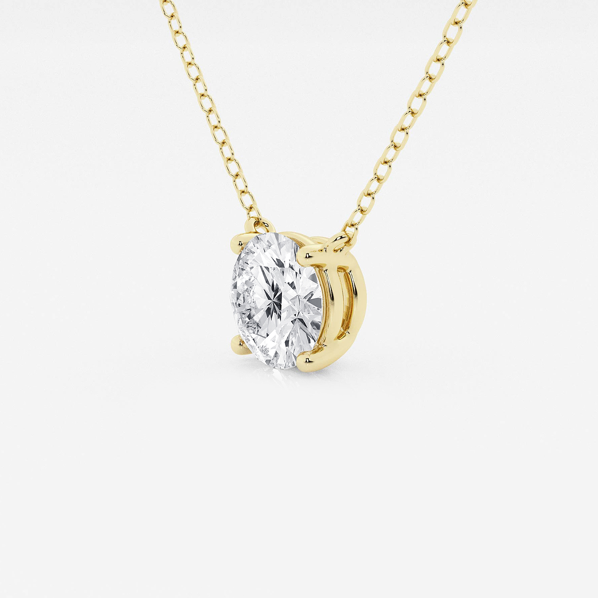 Additional Image 1 for  1 1/2 ctw Round Lab Grown Diamond Solitaire Pendant