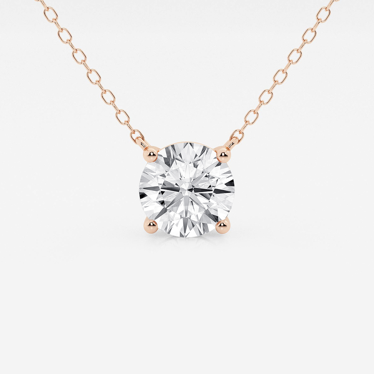2 ctw Round Lab Grown Diamond Solitaire Pendant