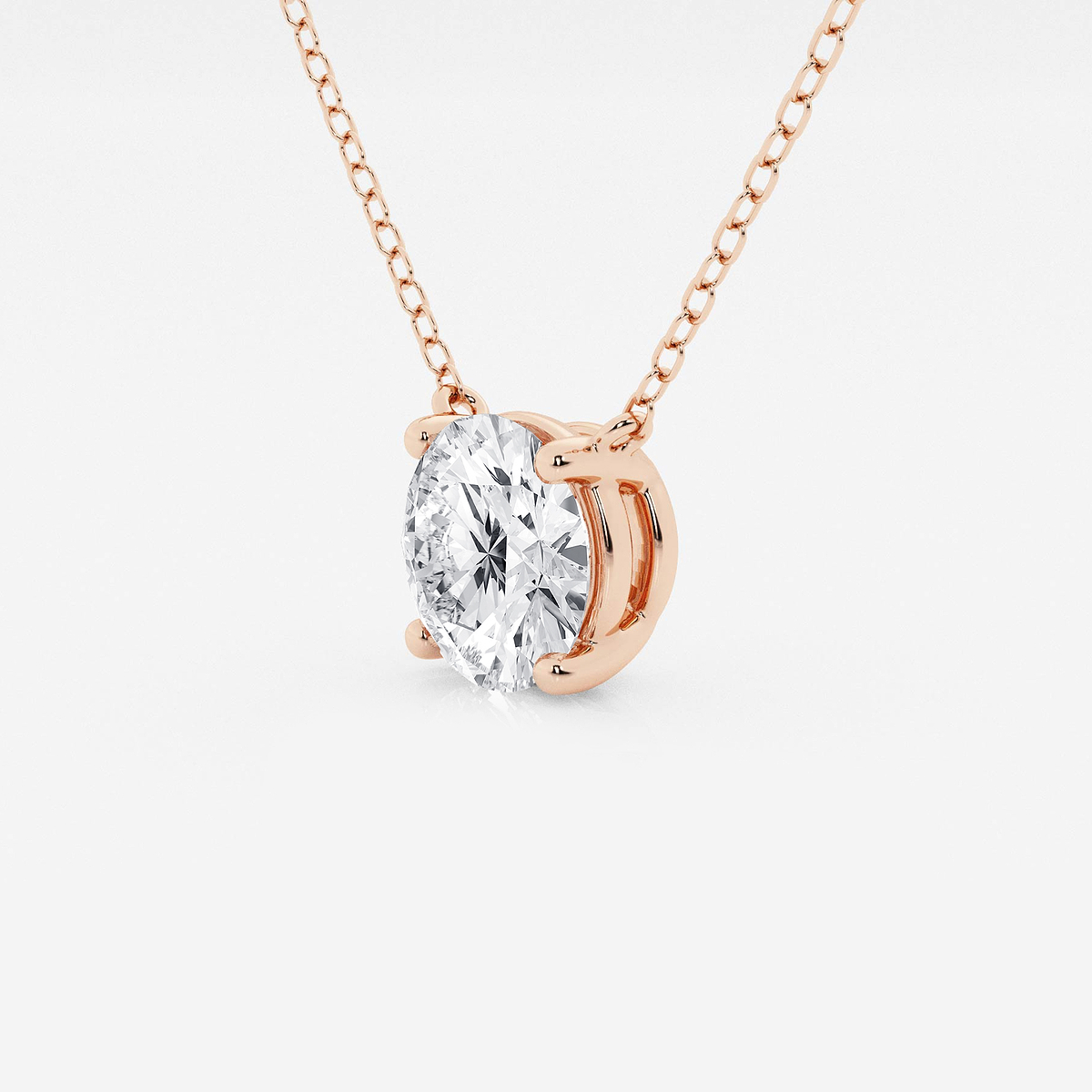 Additional Image 1 for  2 ctw Round Lab Grown Diamond Solitaire Pendant