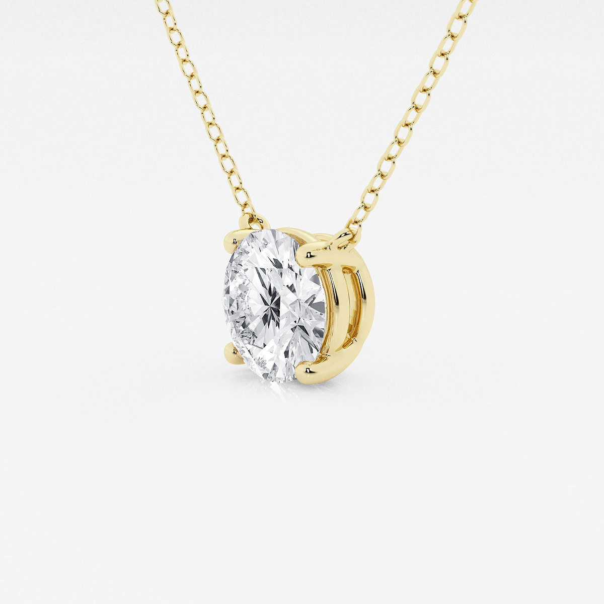 Additional Image 1 for  2 ctw Round Lab Grown Diamond Solitaire Pendant