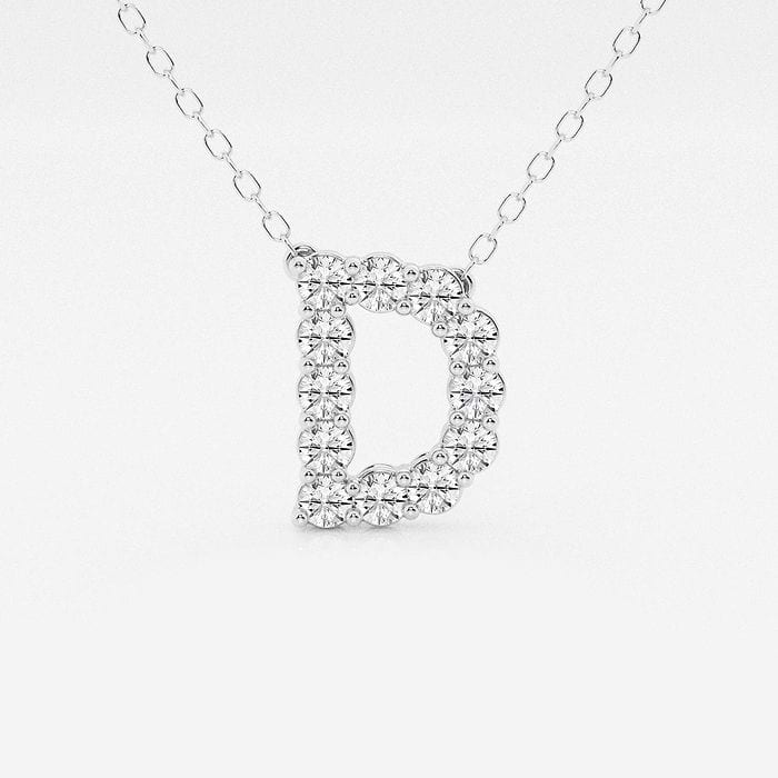Round Initial D Personalized Pendant