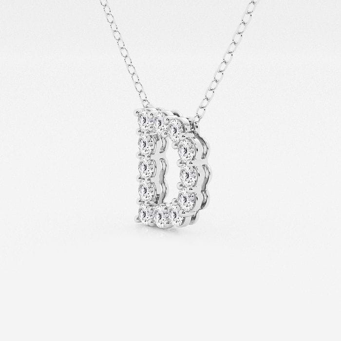 Round Initial D Personalized Pendant