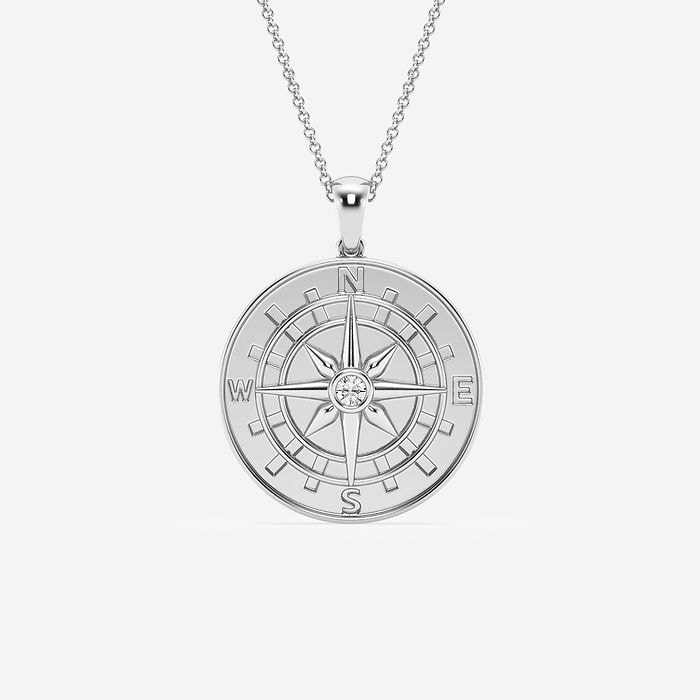 Compass Round Fashion Pendant