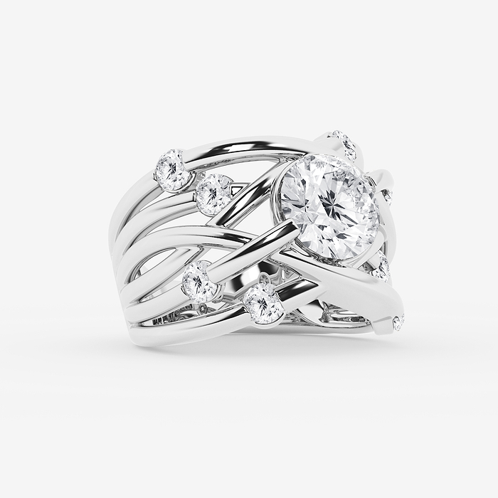 Design ID 12798 - GB Custom 2 7/8 ctw Round Lab Grown Diamond Fashion Ring