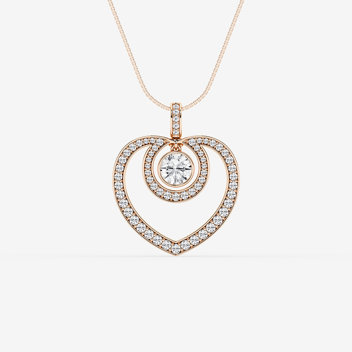 Design ID 5661 - GB Custom 1 3/4 ctw Round Lab Grown Diamond Fashion Pendant