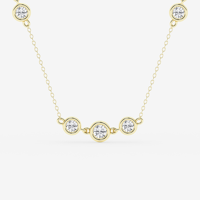 Design ID 9966 - Truly Custom 3 1/3 ctw Round Lab Grown Diamond Fashion Necklace