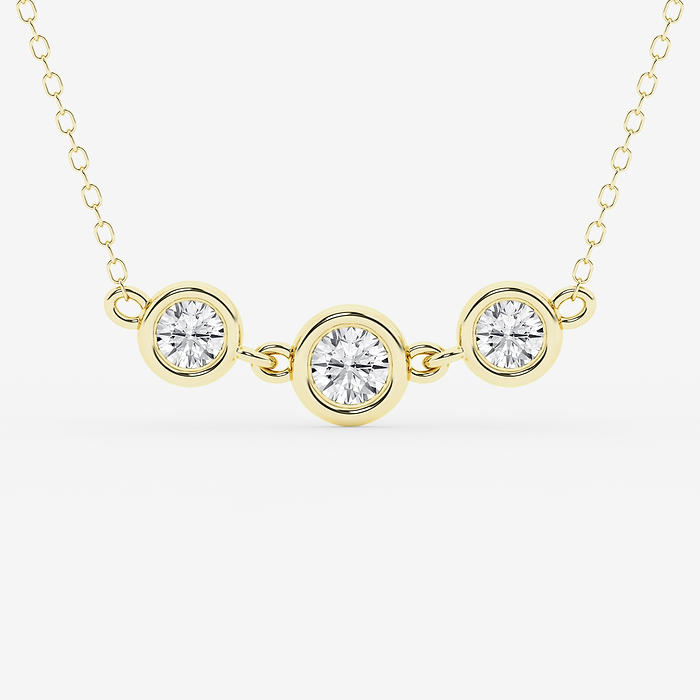 Design ID 9966 - Truly Custom 3 1/3 ctw Round Lab Grown Diamond Fashion Necklace