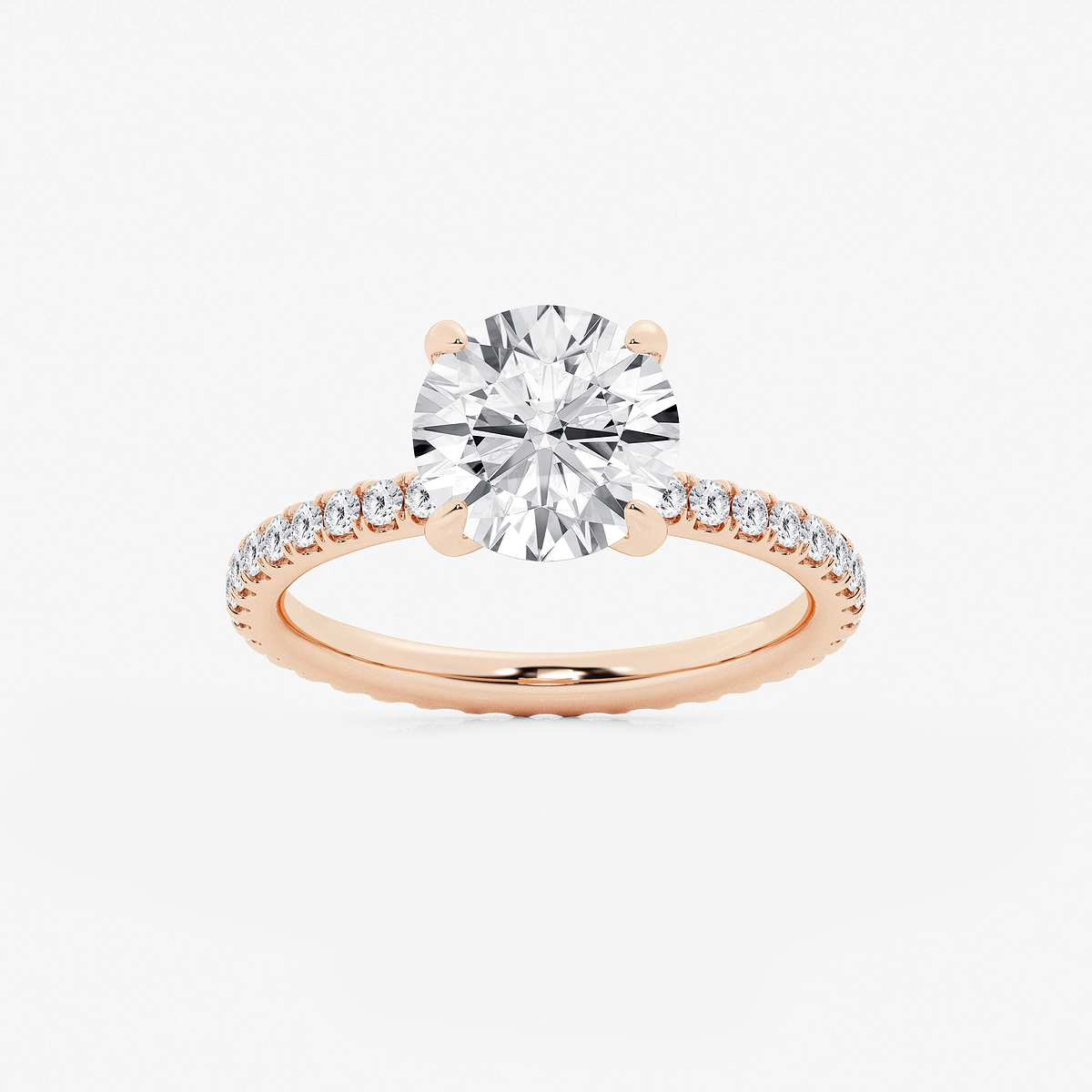 4 3/4 ctw Round Lab Grown Diamond Eternity Engagement Ring