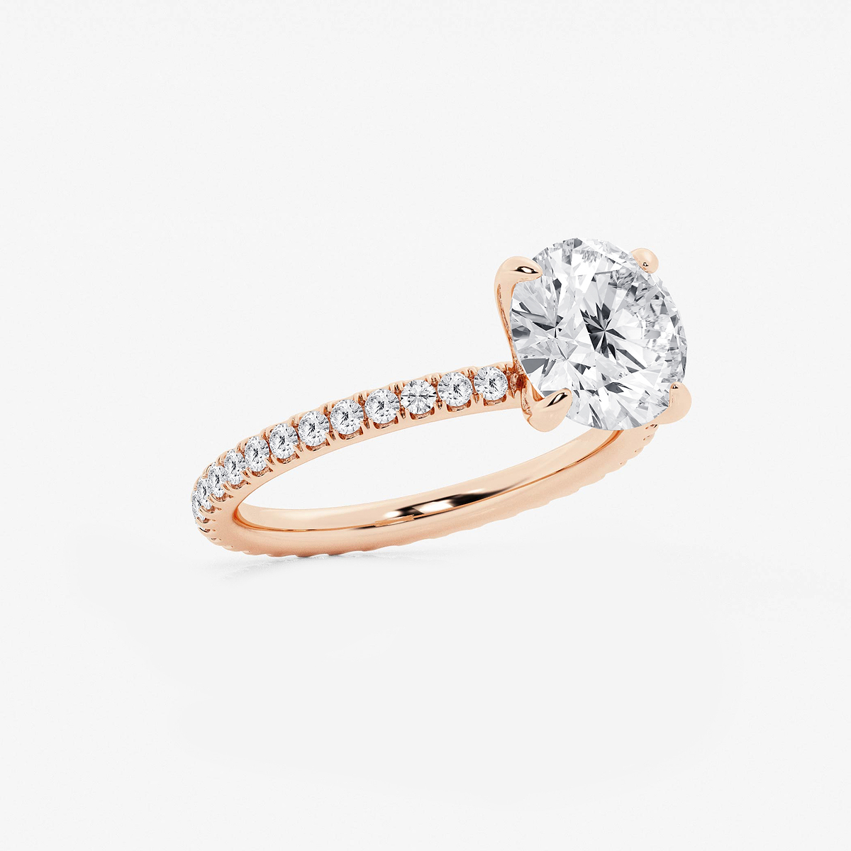 Additional Image 1 for  4 3/4 ctw Round Lab Grown Diamond Eternity Engagement Ring