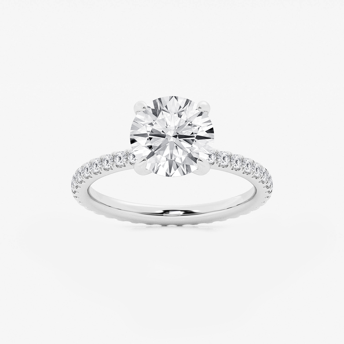 4 3/4 ctw Round Lab Grown Diamond Eternity Engagement Ring