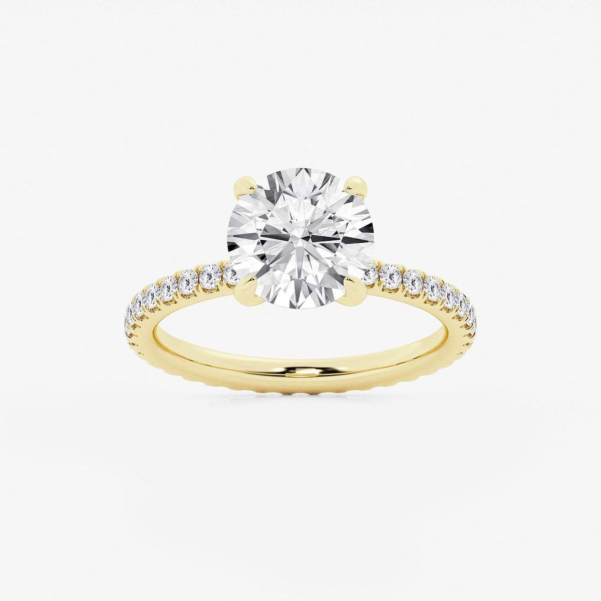 4 3/4 ctw Round Lab Grown Diamond Eternity Engagement Ring