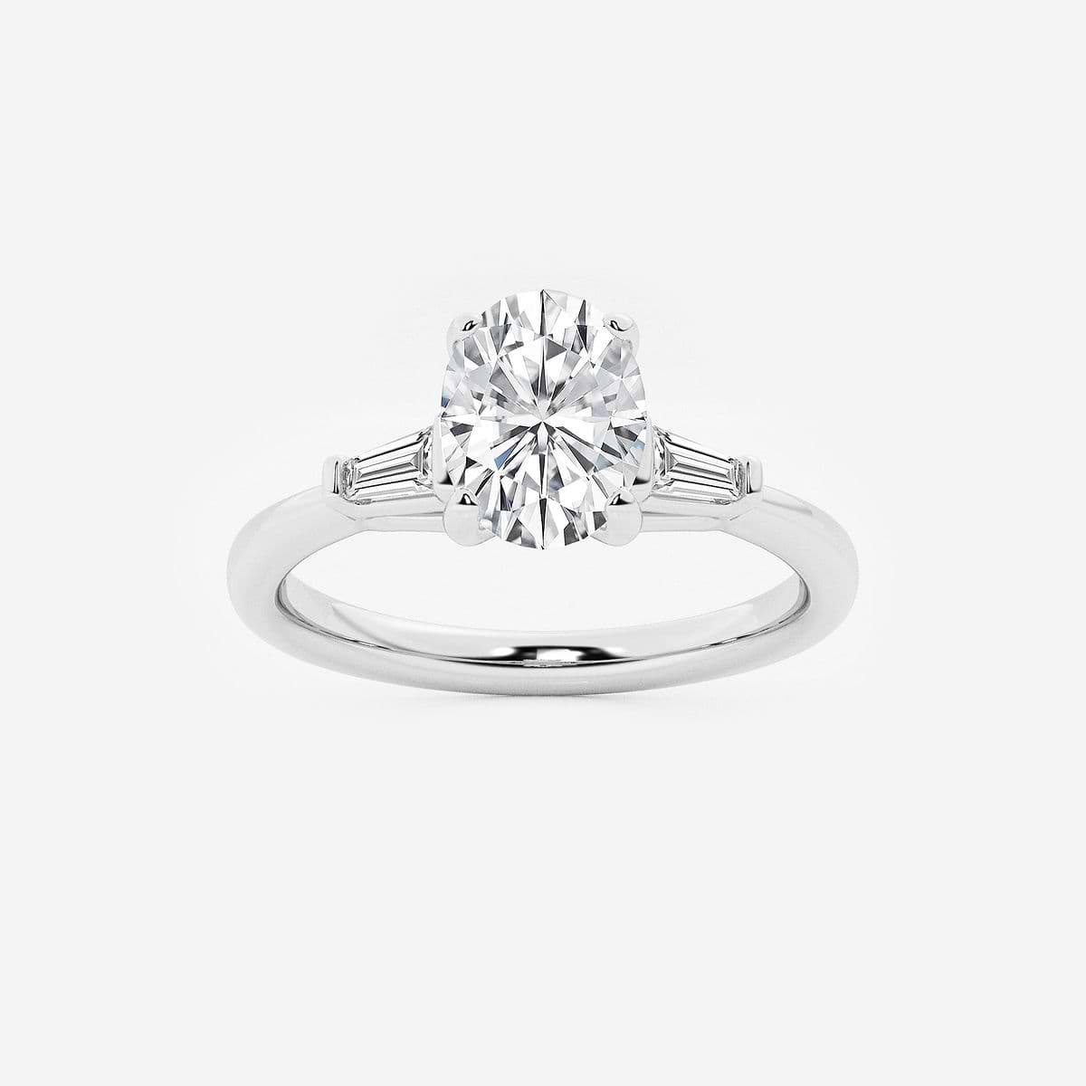 Medusa 1 1/8 ctw Oval Lab Grown Diamond Engagement Ring with