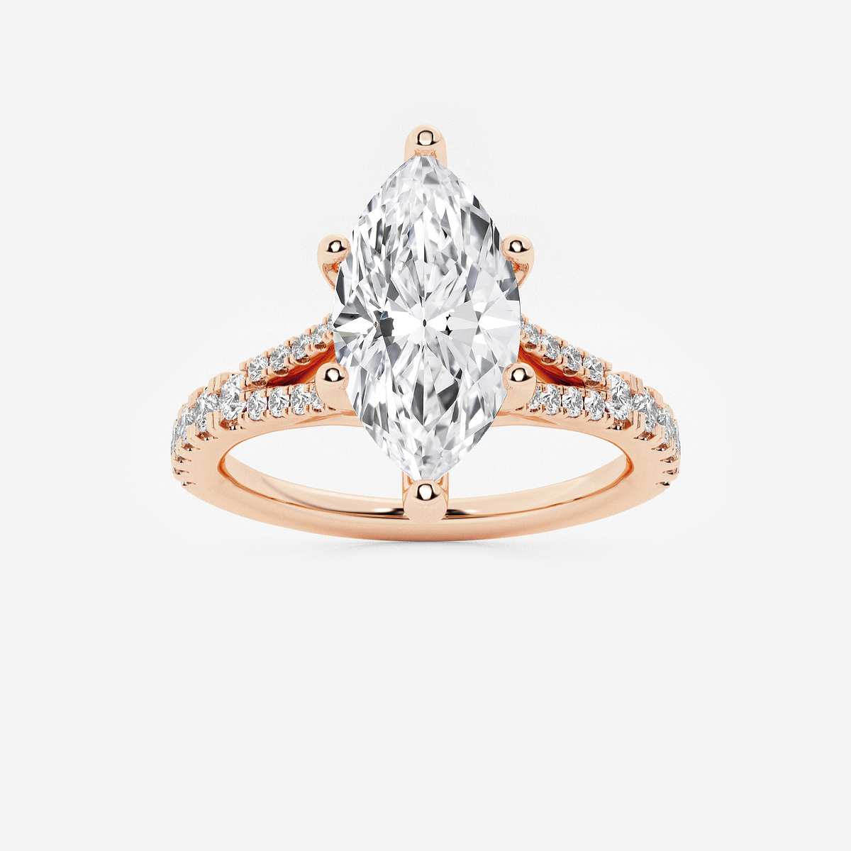 2 1/3 ctw Marquise Lab Grown Diamond Split Shank Engagement Ring