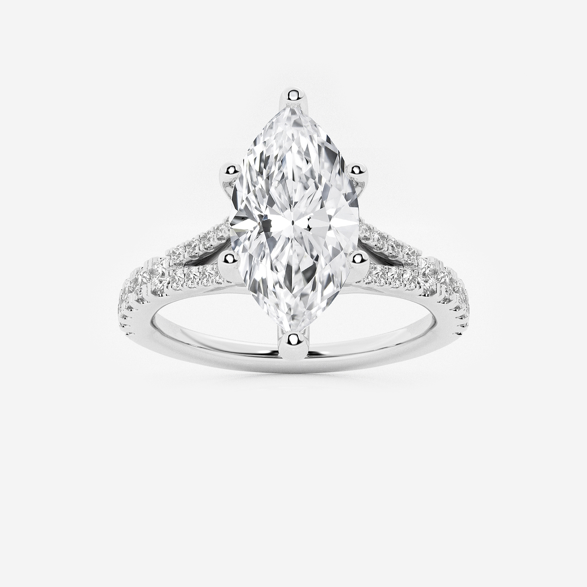 2 1/3 ctw Marquise Lab Grown Diamond Split Shank Engagement Ring