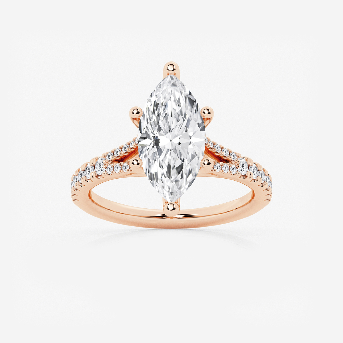 8 2/3 ctw Marquise Lab Grown Diamond Split Shank Engagement Ring