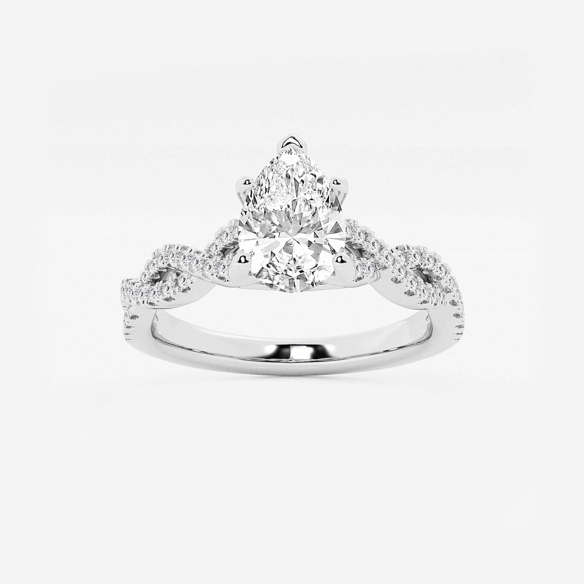 1Ctw deals Round Cut Diamond 14K White Gold Over Crow Princess Engagement Ring