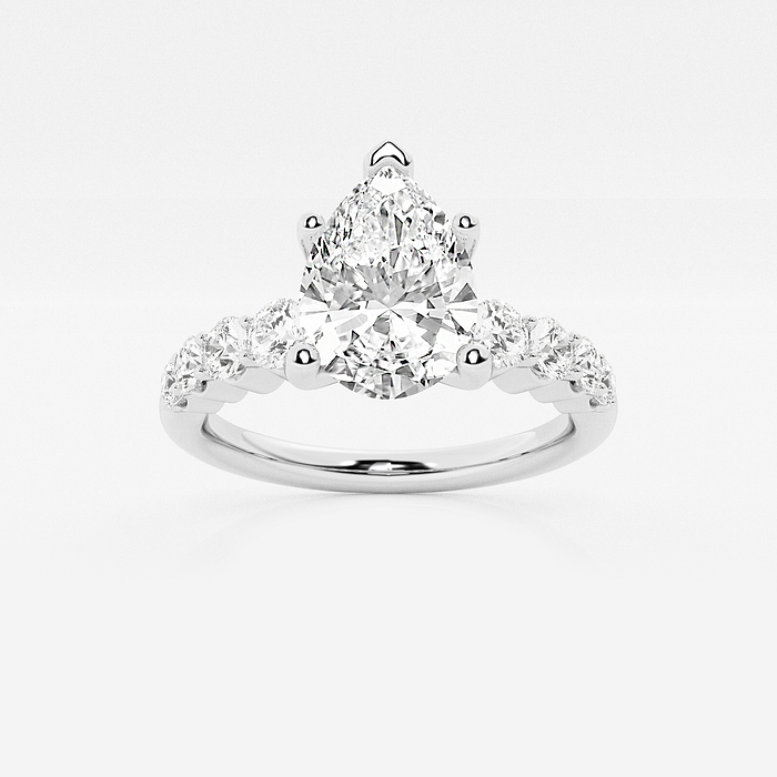Audrey 2 3/4 ctw Pear Lab Grown Diamond Double Twist Engagement