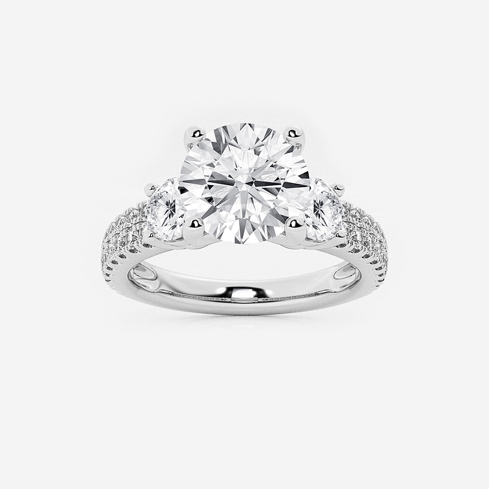 Audrey 1 ctw Round Lab Grown Diamond Double Twist Engagement Ring