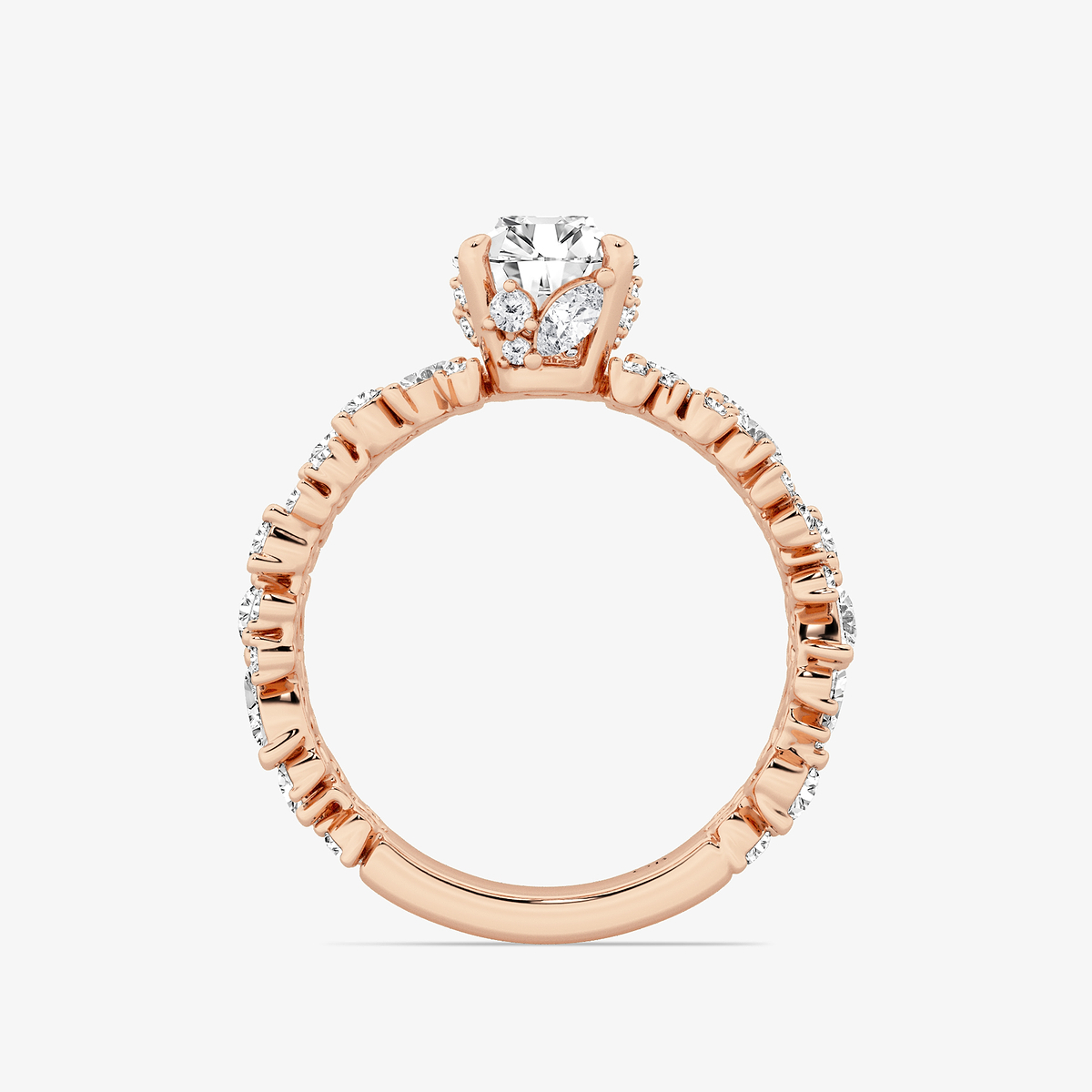 Additional Image 1 for  2 1/5 ctw Multi-Shape Lab Grown Diamond Scatter Fancy Side Stone Engagement Ring