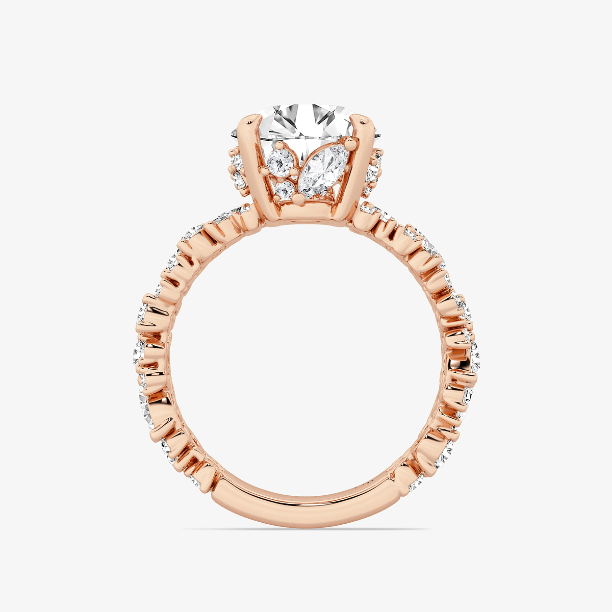 Additional Image 1 for  4 3/8 ctw Multi-Shape Lab Grown Diamond Scatter Fancy Side Stone Engagement Ring