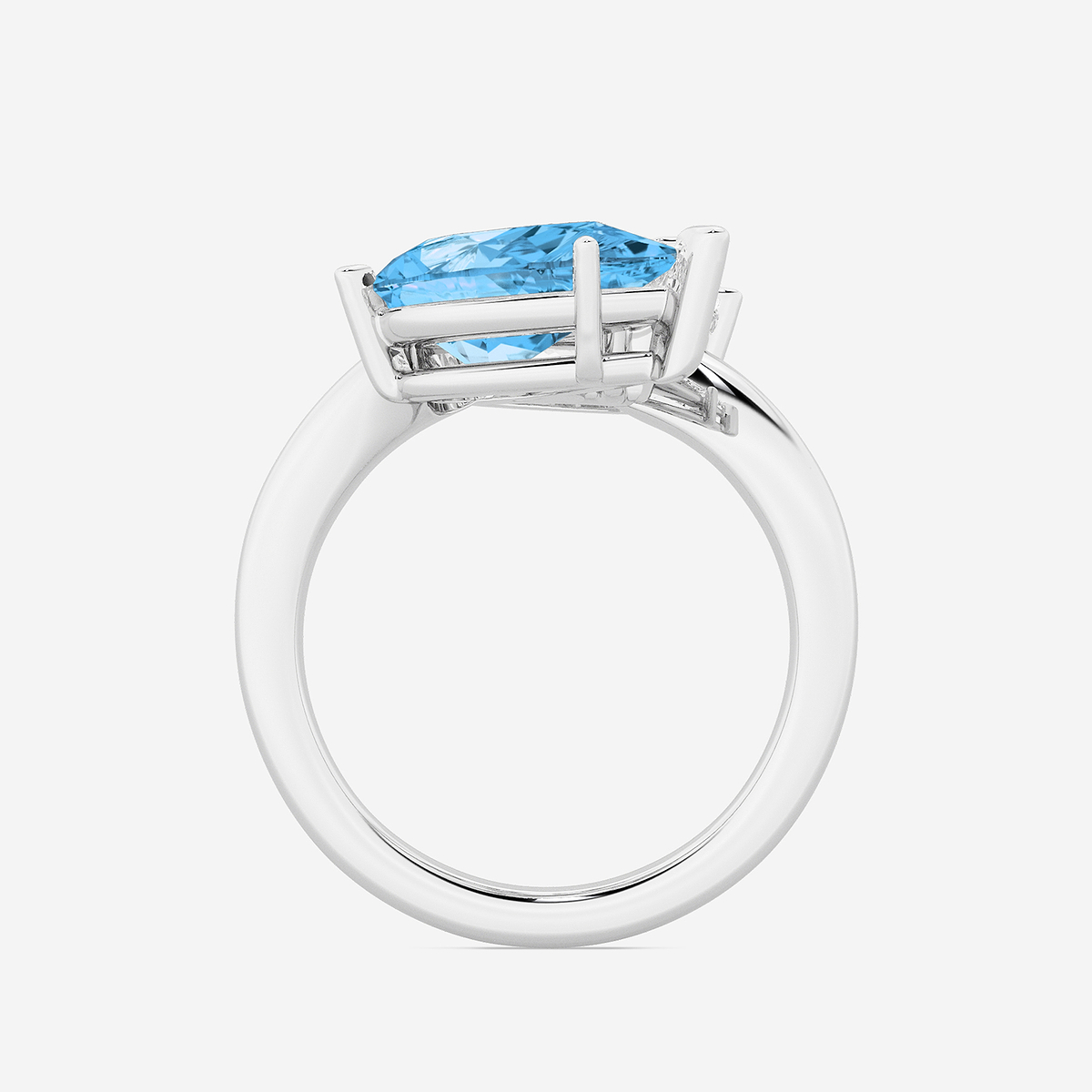 Velvet 6 ctw Fancy Blue Pear Lab Grown Diamond Bypass Two