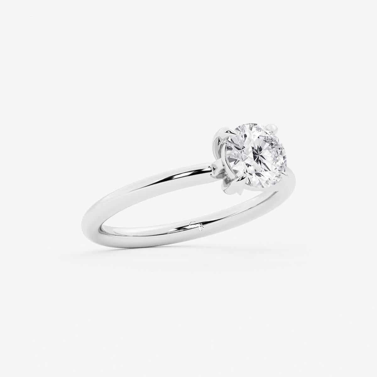 Additional Image 1 for  Aether 1 ctw Round Carbon Capture Lab Grown Diamond Low-Profile Solitaire Engagement Ring