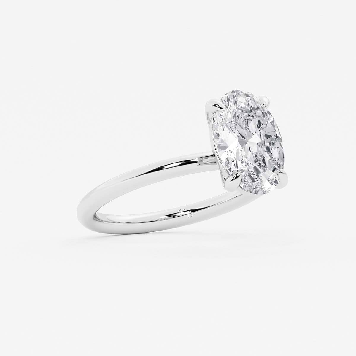 Additional Image 1 for  Aether 3 ctw Oval Carbon Capture Lab Grown Diamond Solitaire Engagement Ring