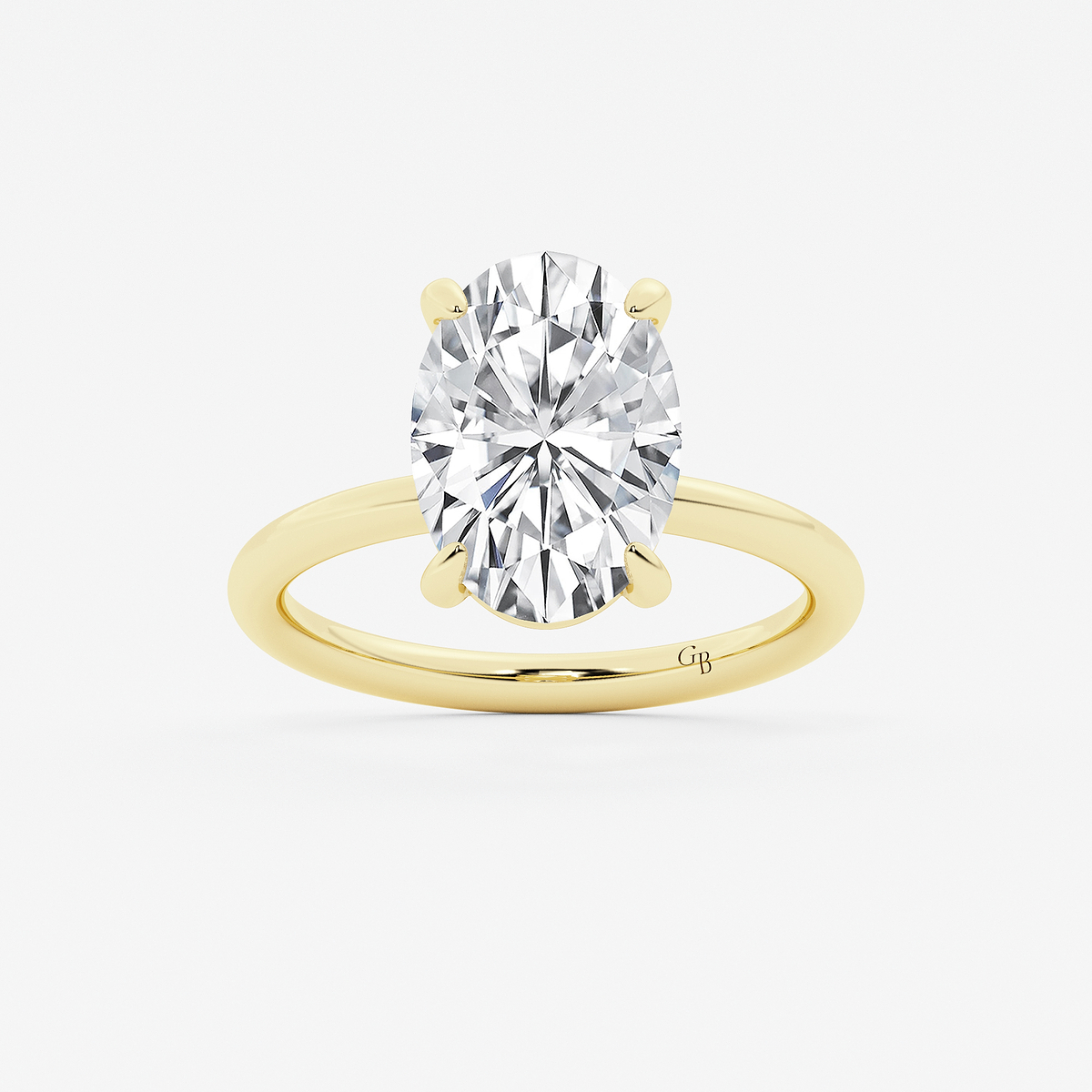 5 ctw Oval Lab Grown Diamond Solitaire Engagement Ring