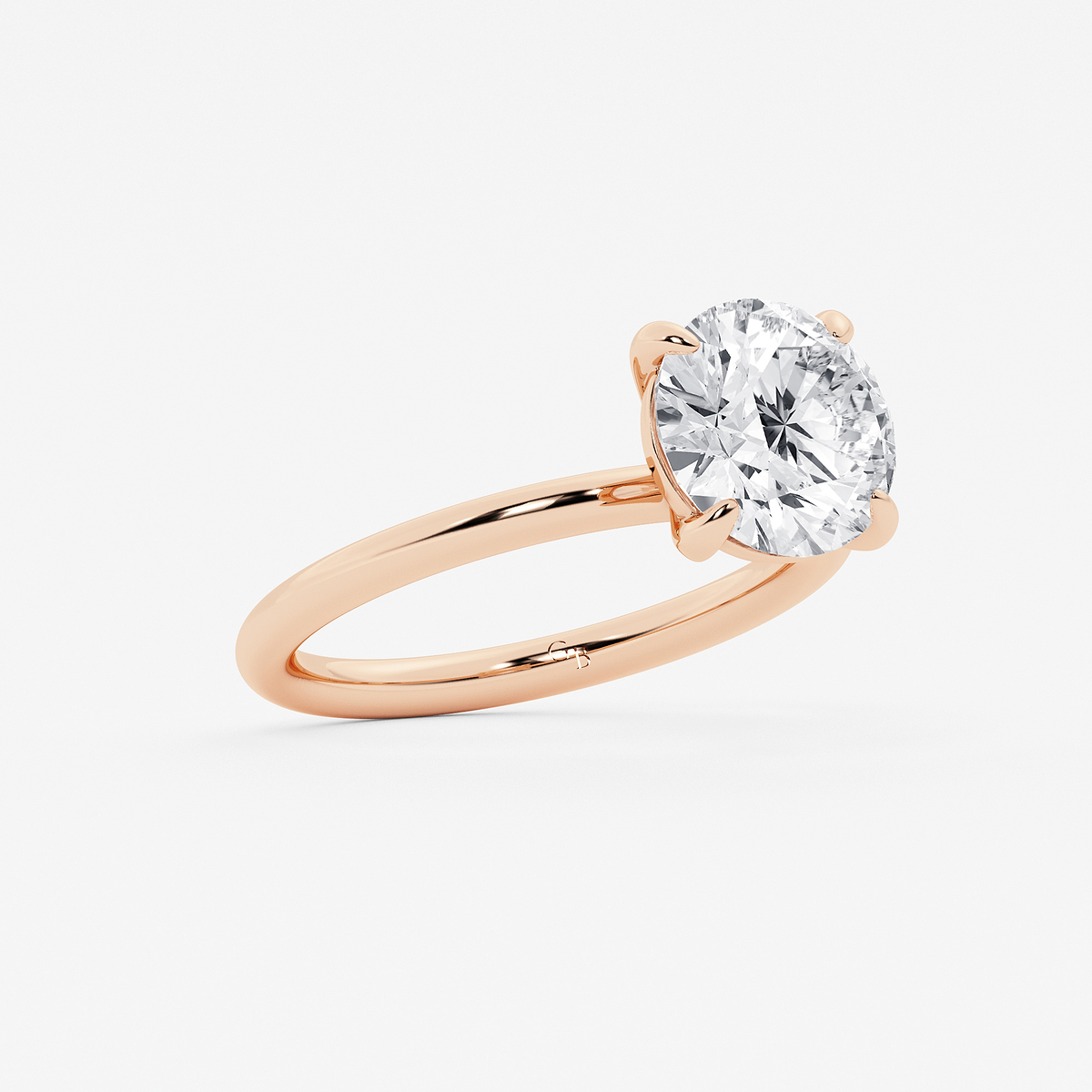 Additional Image 1 for  3 ctw Round Lab Grown Diamond Solitaire Engagement Ring