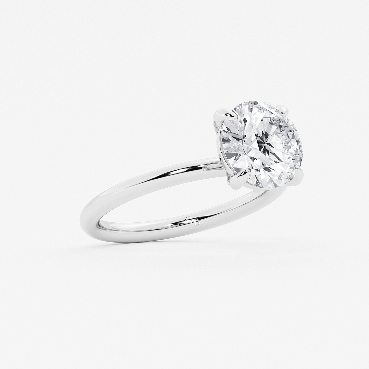 Additional Image 1 for  3 ctw Round Lab Grown Diamond Solitaire Engagement Ring
