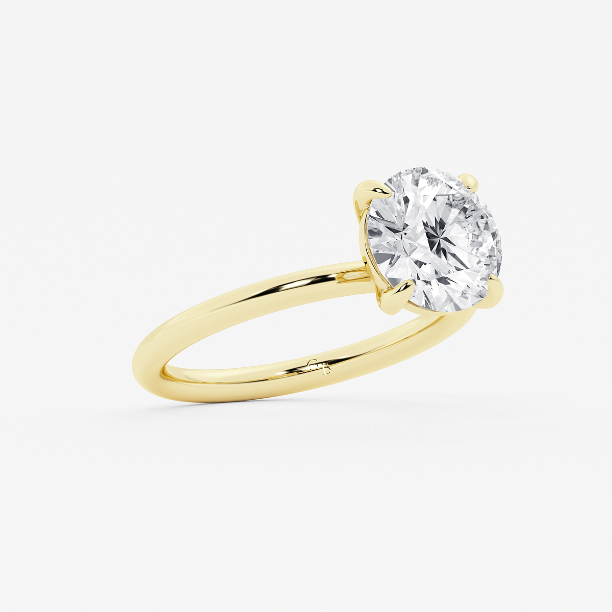 Additional Image 1 for  3 ctw Round Lab Grown Diamond Solitaire Engagement Ring