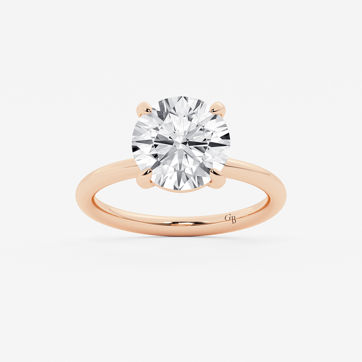 5 ctw Round Lab Grown Diamond Solitaire Engagement Ring