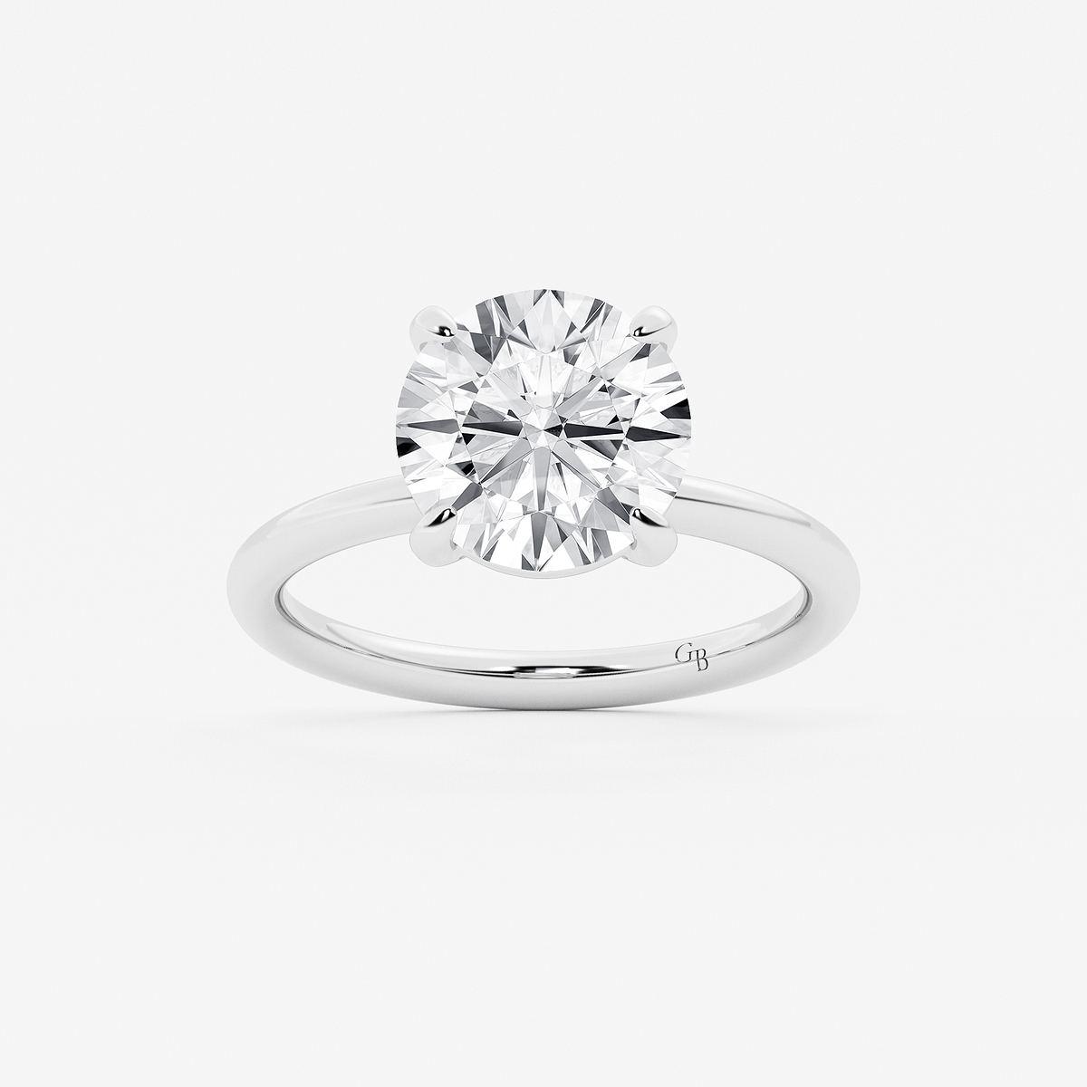5 ctw Round Lab Grown Diamond Solitaire Engagement Ring