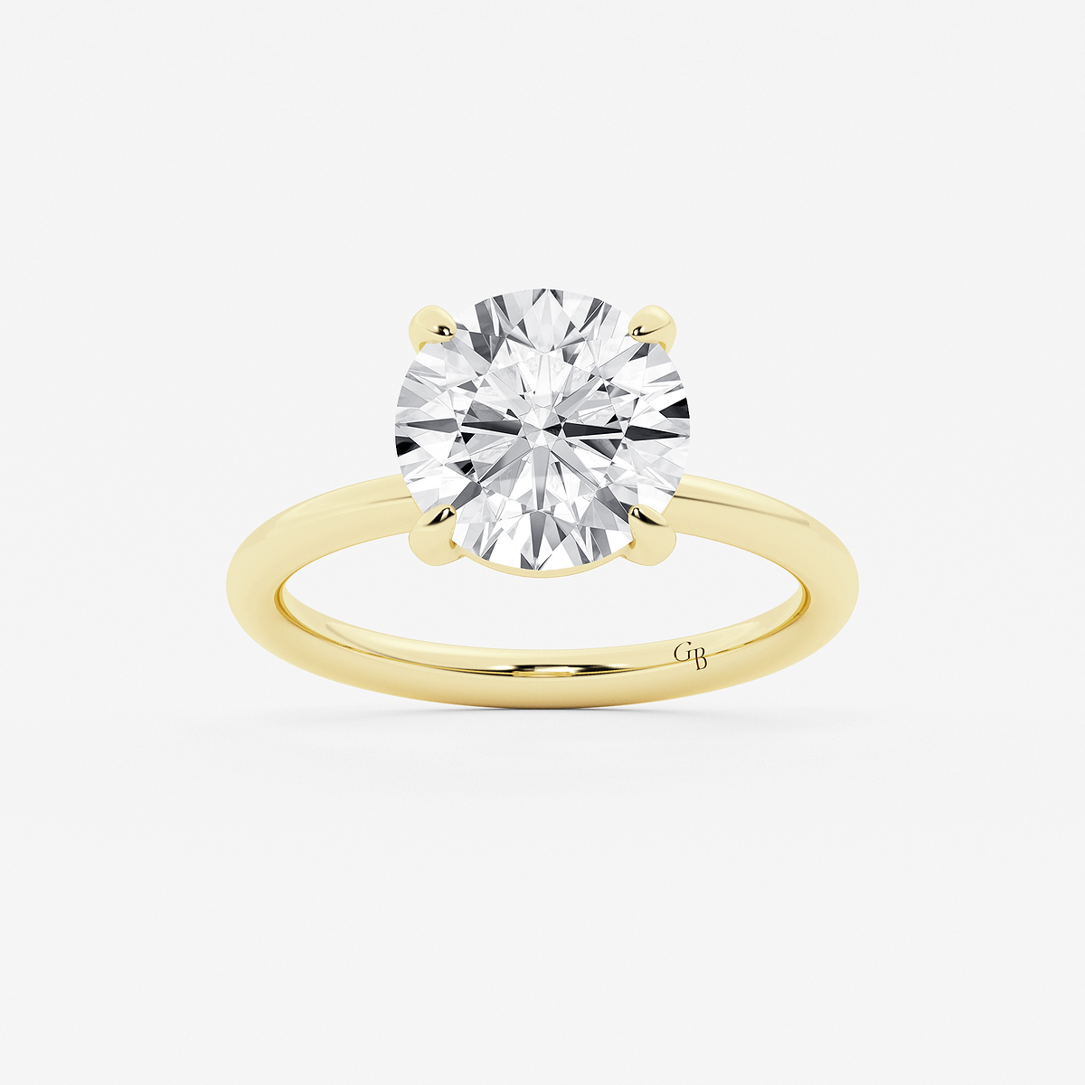 5 ctw Round Lab Grown Diamond Solitaire Engagement Ring