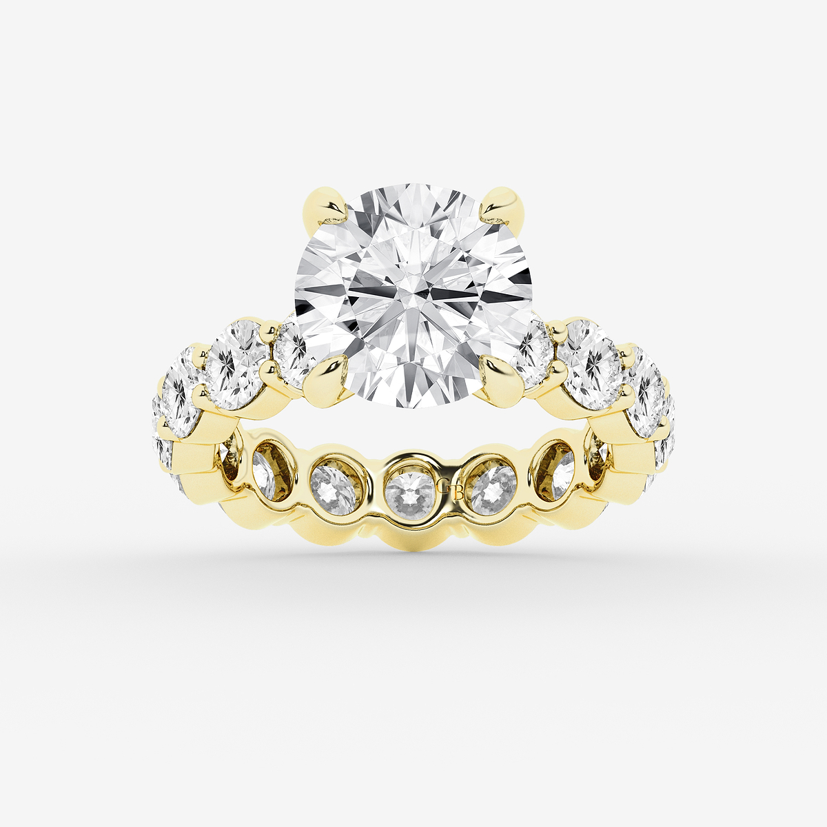 7 3/4 ctw Round Lab Grown Diamond Solitaire Eternity Engagement Ring