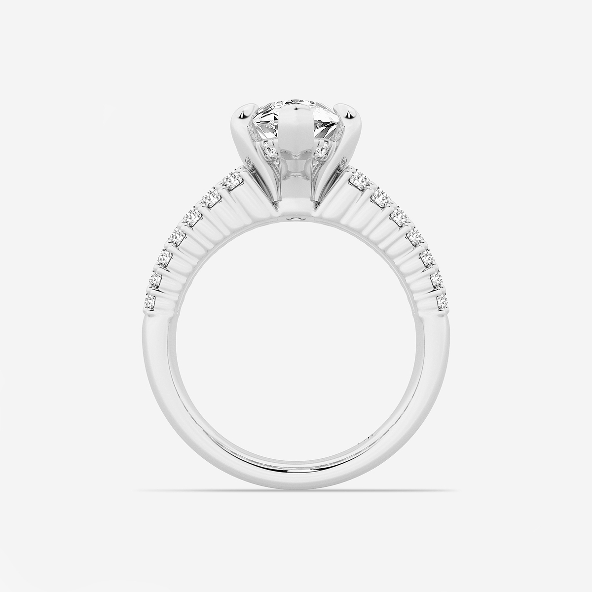Additional Image 1 for  5 1/3 ctw Marquise Lab Grown Diamond  Hidden Halo Engagement Ring