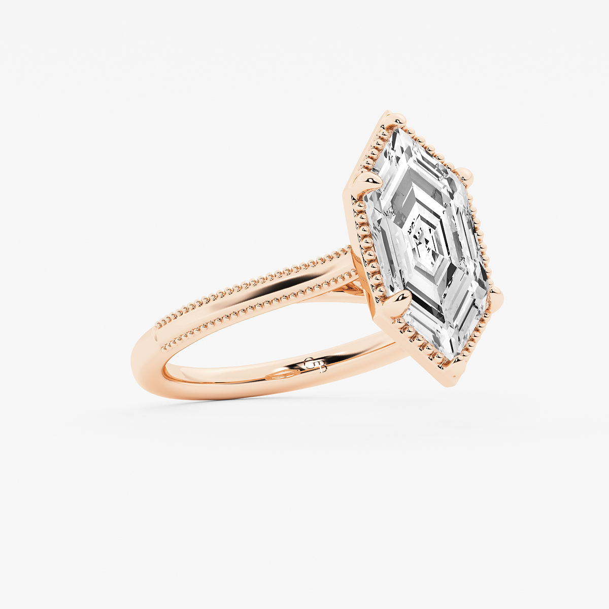 Additional Image 1 for  4 ctw Dutch Marquise Lab Grown Diamond Vintage Solitaire Engagement Ring