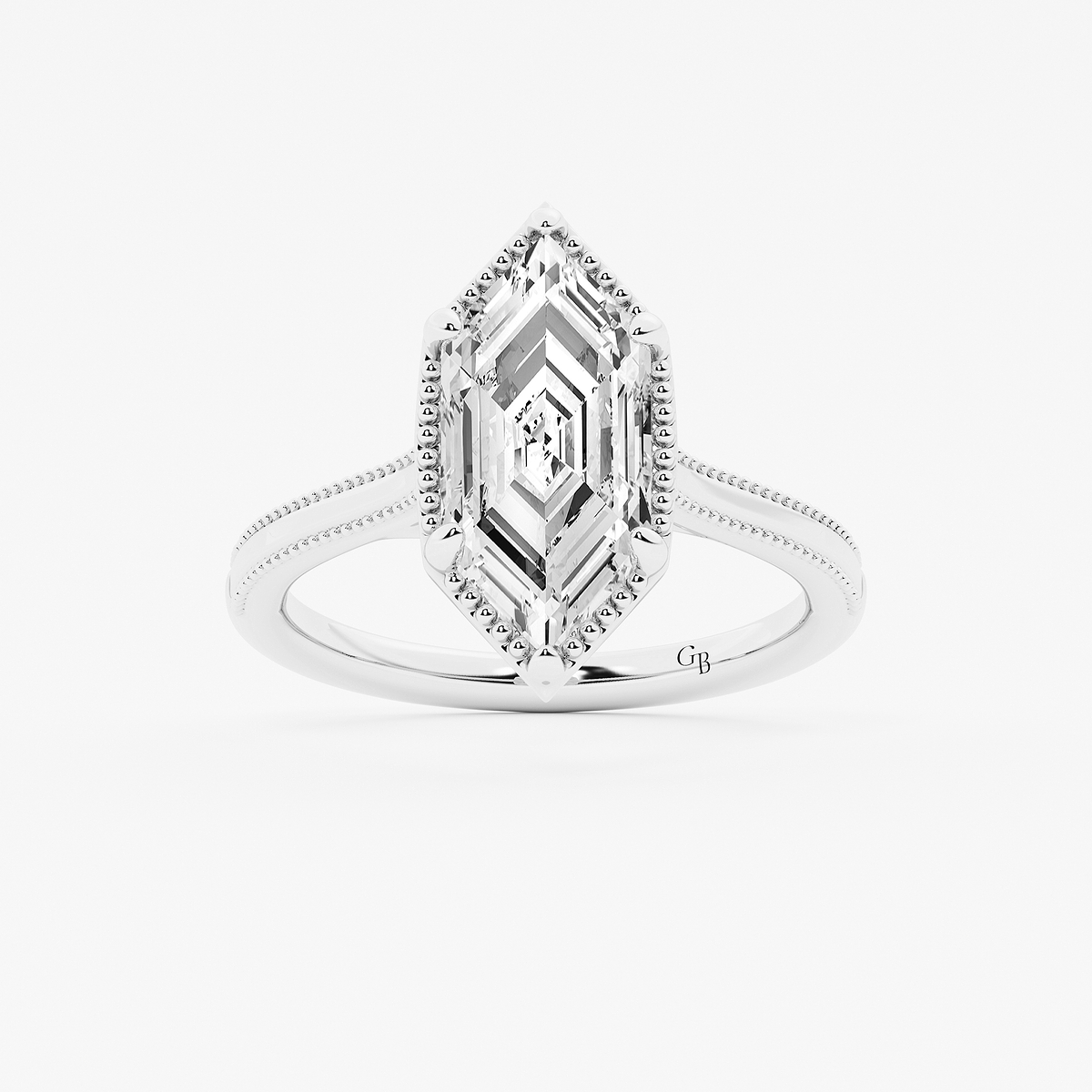 3 ctw Dutch Marquise Lab Grown Diamond Vintage Solitaire Engagement Ring
