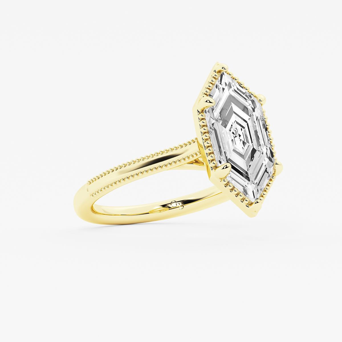 Additional Image 1 for  4 ctw Dutch Marquise Lab Grown Diamond Vintage Solitaire Engagement Ring