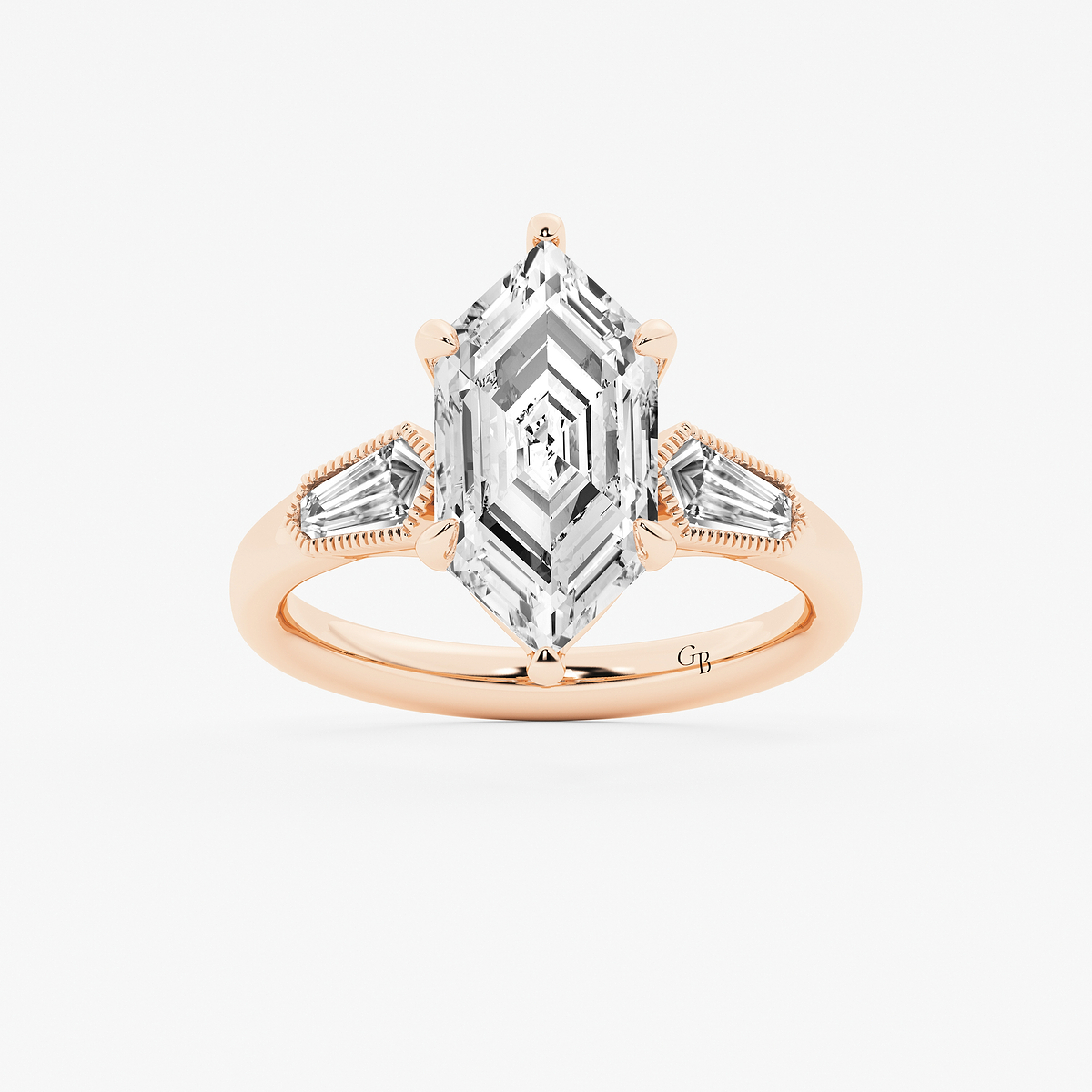 4 1/2 ctw Dutch Marquise Lab Grown Diamond Vintage Three Stone Engagement Ring