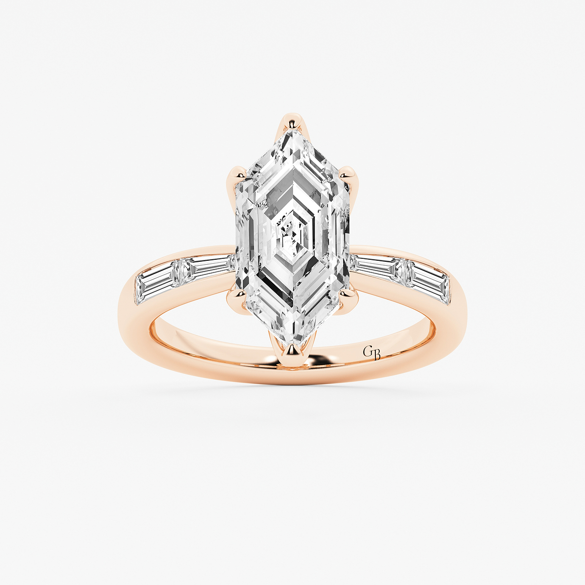 3 1/2 ctw Dutch Marquise Lab Grown Diamond Vintage Side Stone Engagement Ring